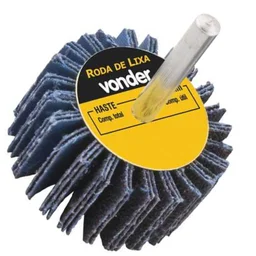 Roda de Lixa com Haste 80mm x 30mm Grão 60 VONDER-1271803060