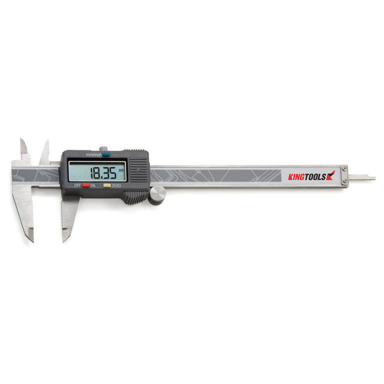 Paquímetro digital com dígitos grandes King Tools 150mm x 0,01mm – 502.150BL