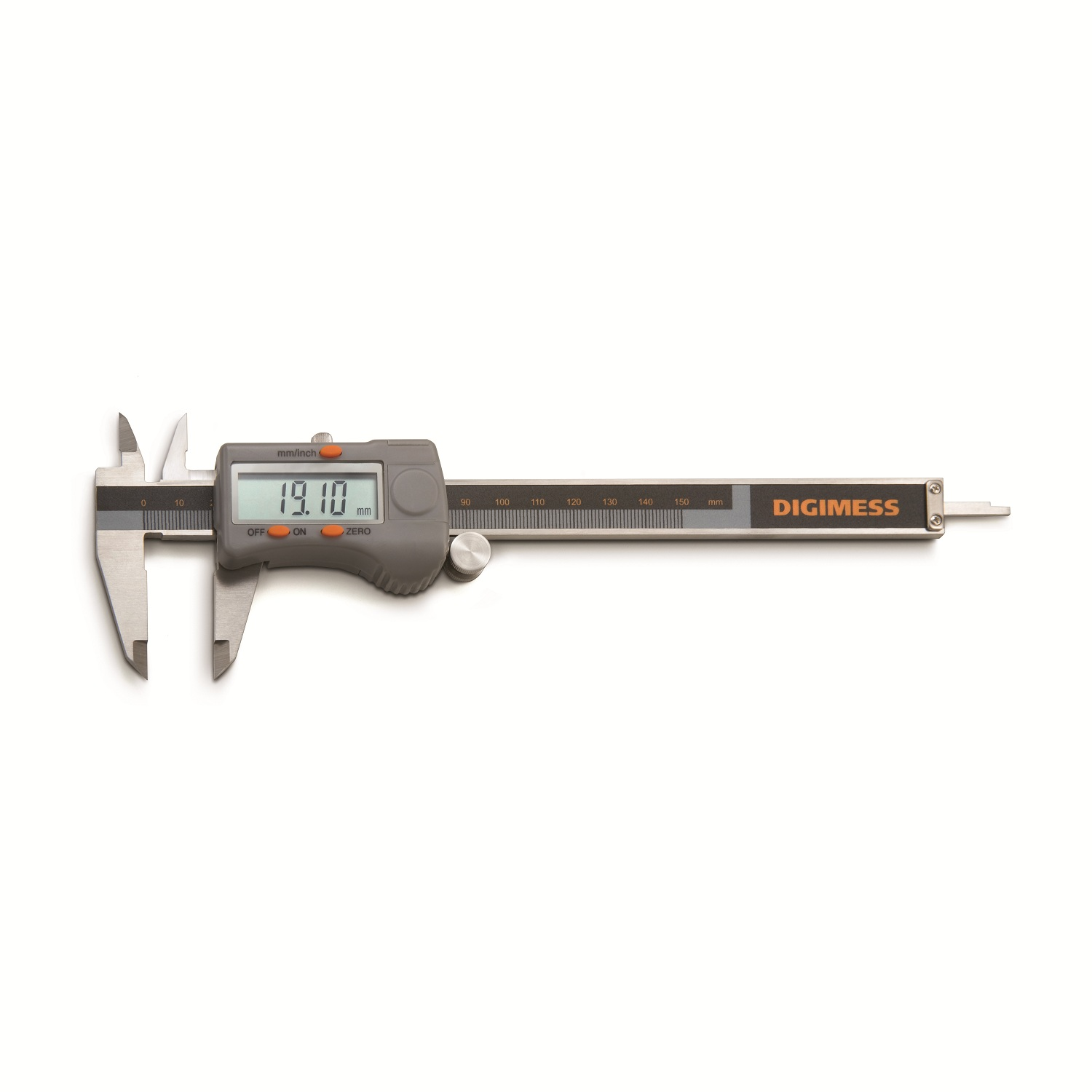 Paquímetro digital com dígitos grandes Digimess 150mm x 0,01mm – 100.174BL